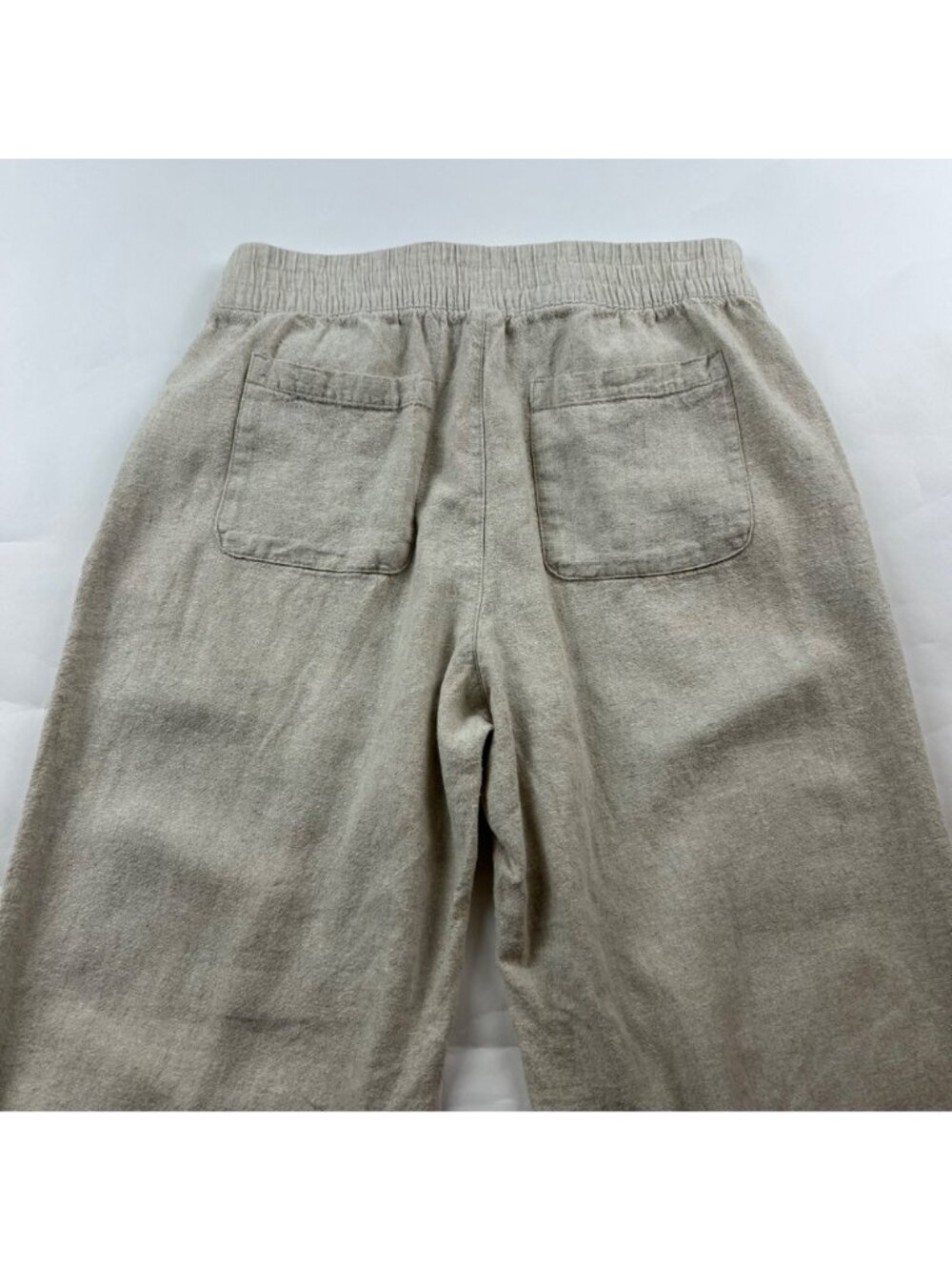Old Navy Flax Linen Blend High Rise Wide Leg Pant S - Picture 7 of 7
